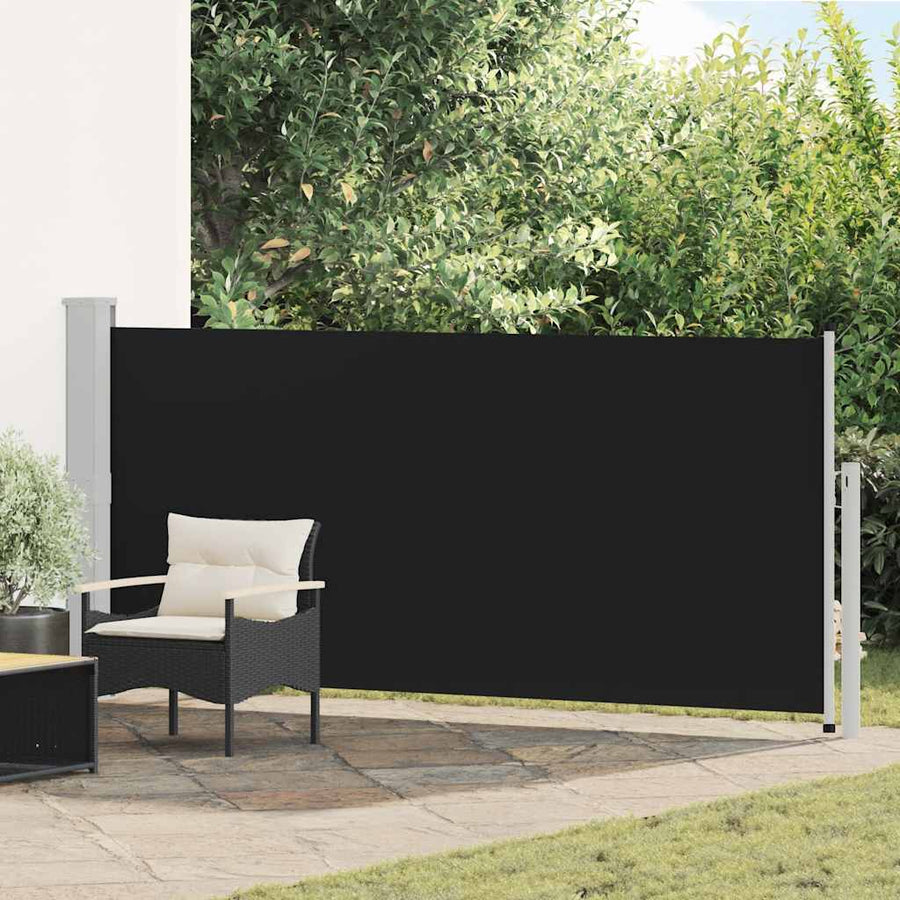 Retractable Side Awning Black