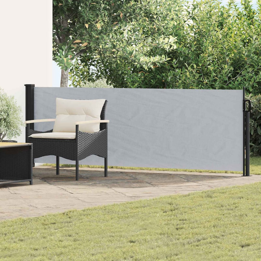 Retractable Side Awning Rectangular Grey