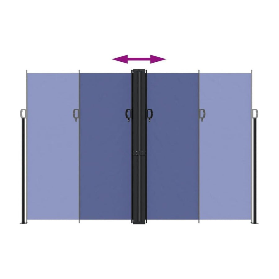 Retractable Side Awning Blue