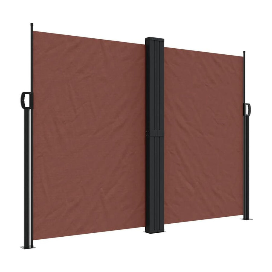 Retractable Side Awning Brown