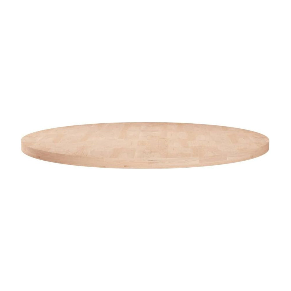 Round Table Top Untreated Solid Wood Oak