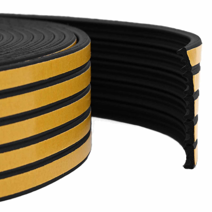 Self-Adhesive Window Seal Black 100 m EPDM Foam