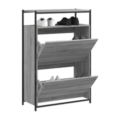 Shoe Cabinet Grey Sonoma 75x34x112 Engineered Wood