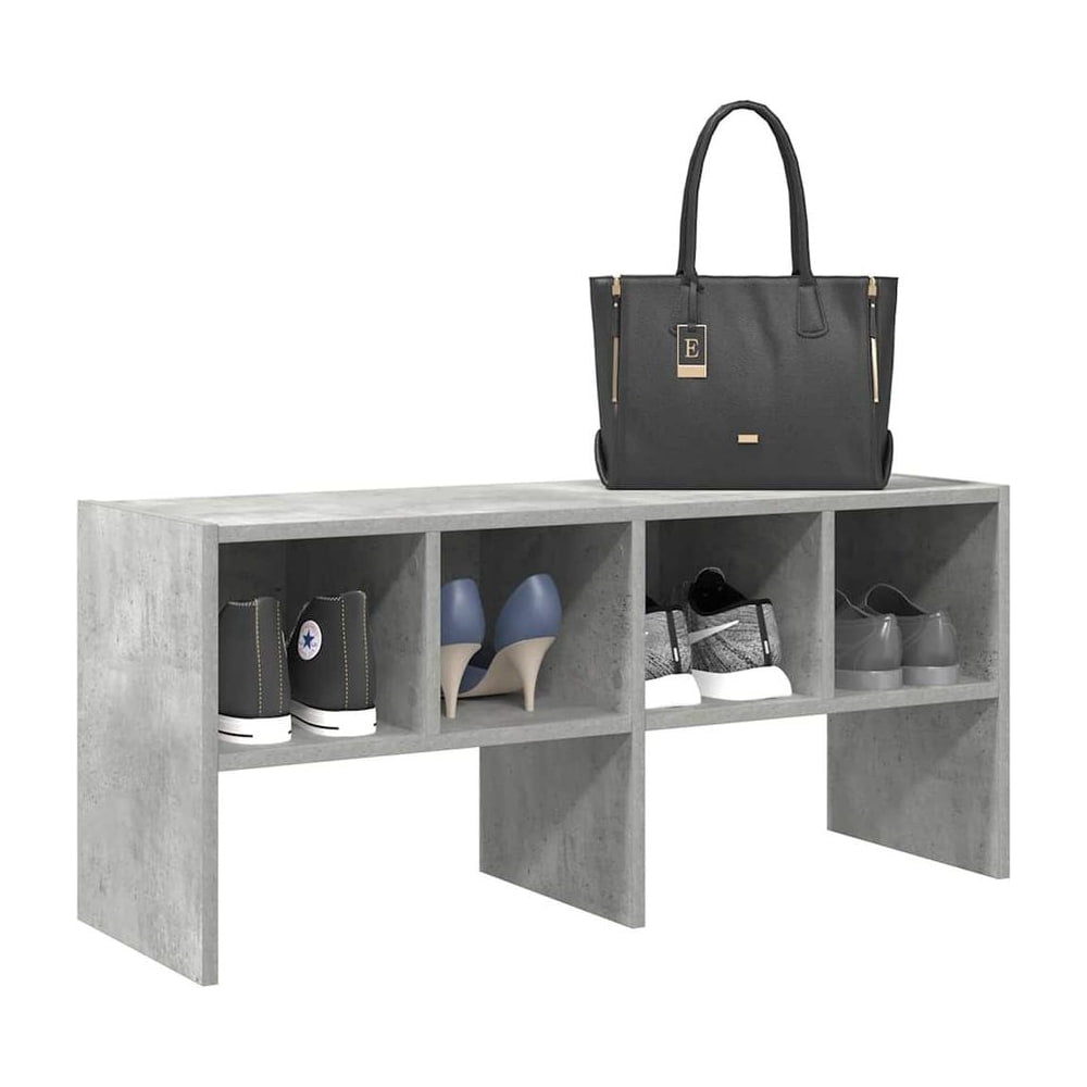 Shoe Rack Stackable Concrete Grey