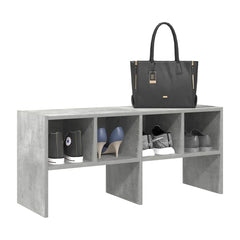 Shoe Rack Stackable Concrete Grey