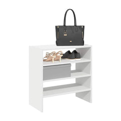 Shoe Racks 2 pcs Stackable White