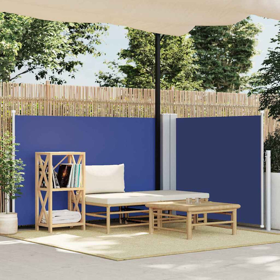 Retractable Side Awning Blue