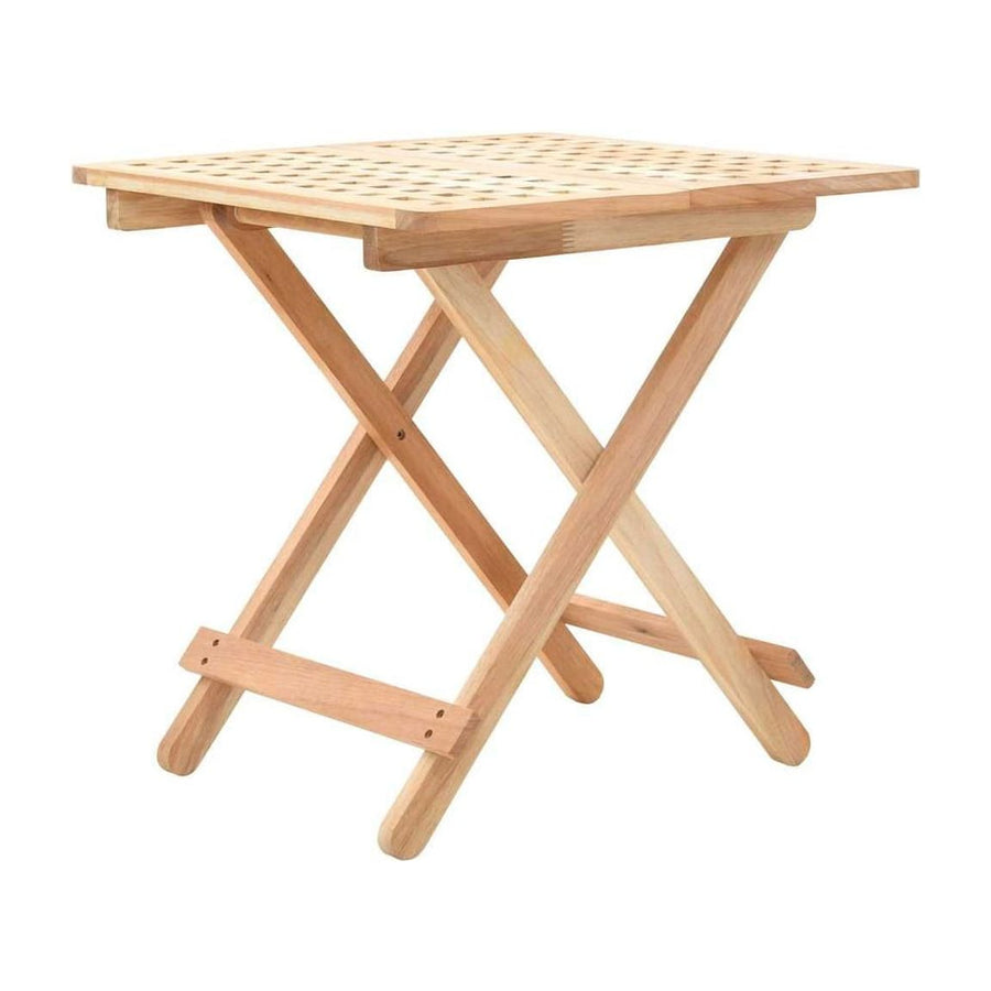 Foldable Side Table Solid Walnut Wood