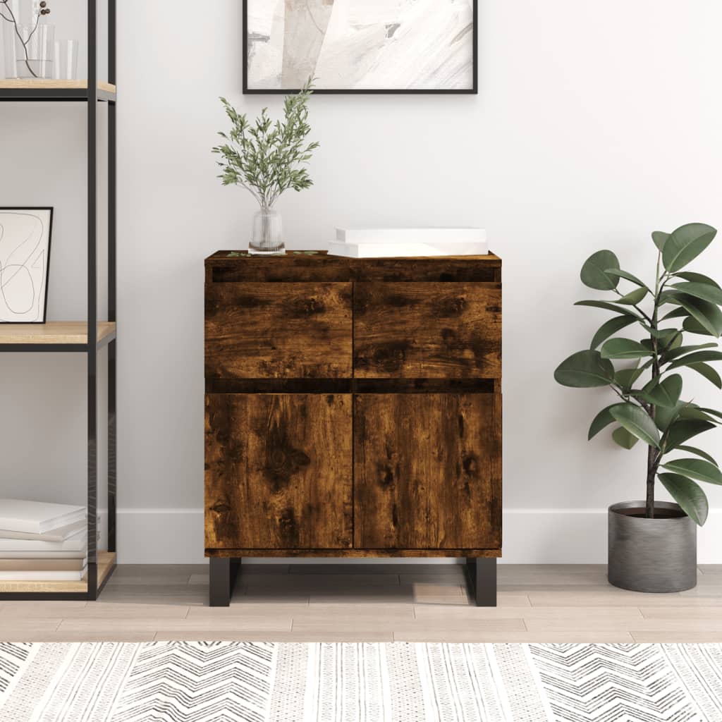 Sideboard Smoked Oak Engineered Wood