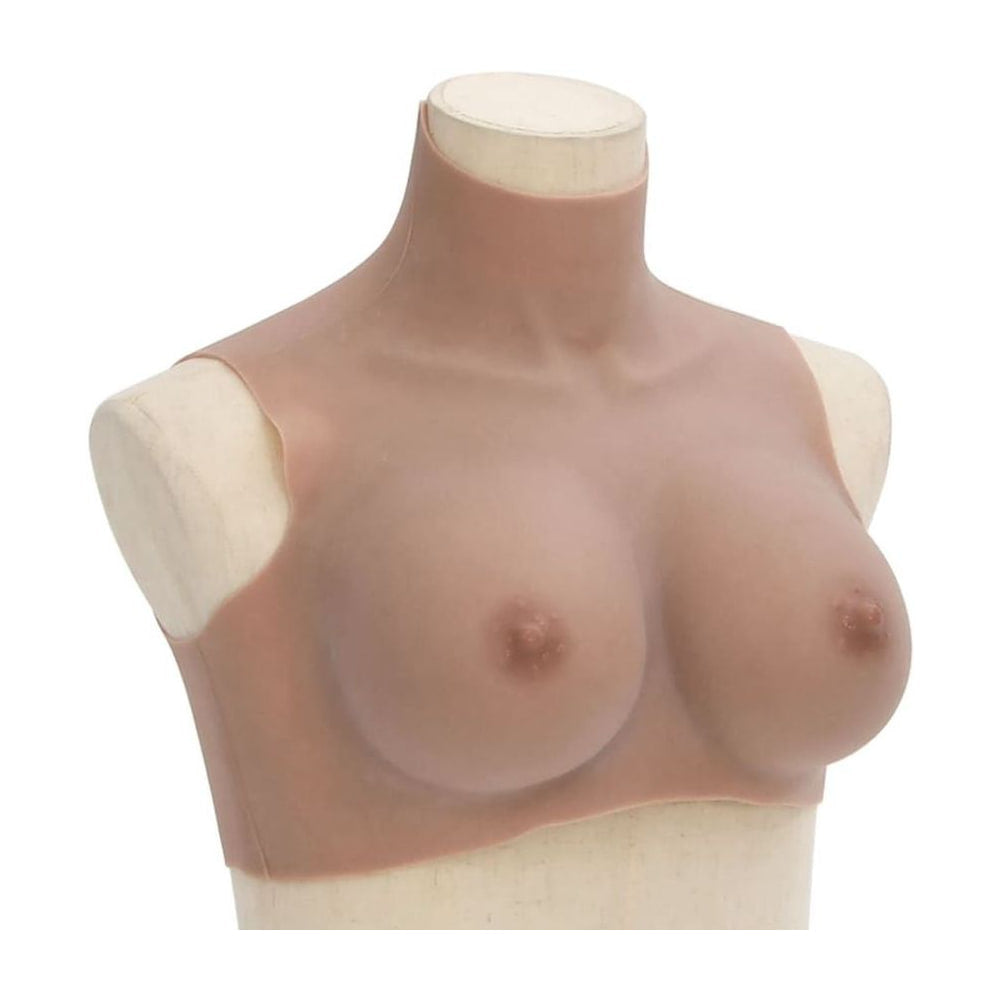 Silicone Breastplate Tan E Cup