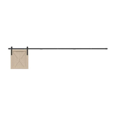 Sliding Cabinet Door Kit 244 cm Carbon Steel