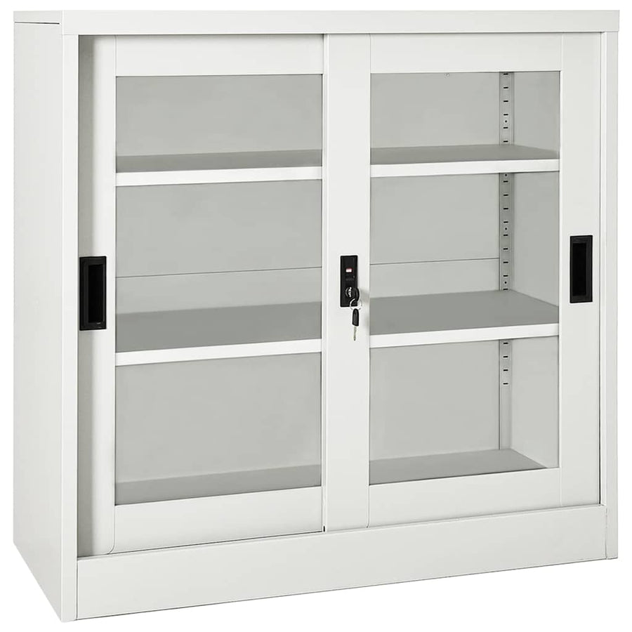 Sliding Door Cabinet Light Grey