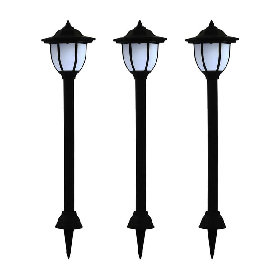 Outdoor Solar Lamps 3 pcs LED Black