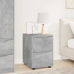 Storage Cabinet Engineered Wood Concrete Grey