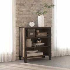 Storage Cabinet Grey Metal and MDF