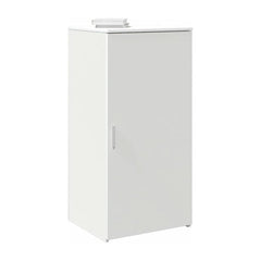 Storage Cabinet White Engineered Wood
