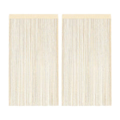 String Curtains 2 pcs Cream