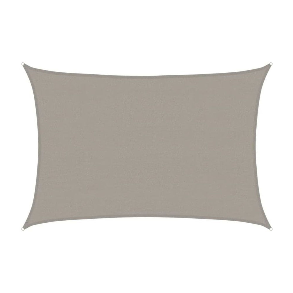 Sunshade Sail 160 g/m² Rectangular Light Grey HDPE