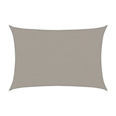 Sunshade Sail 160 g/m² Rectangular Light Grey HDPE