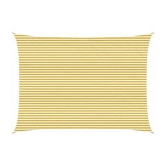 Sunshade Sail Rectangular Yellow and White