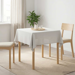 vidaXL Table Cloth 5 pcs White 110 x 110 cm Square 1