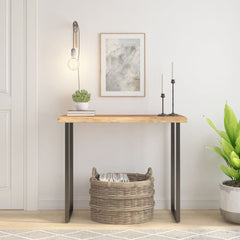 Table Top Rectangular Solid Wood Acacia Live Edge