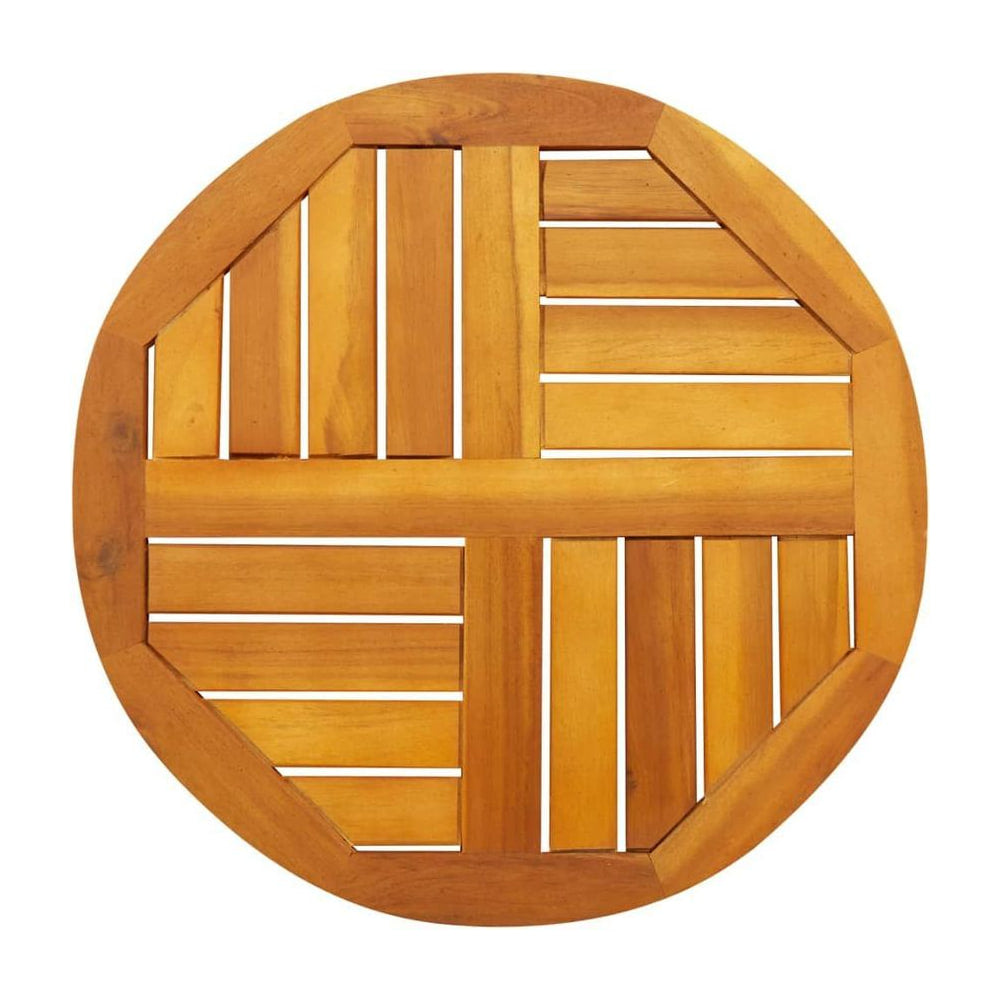 Table Top Round Solid Wood Acacia