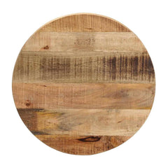 Table Top Round Solid Wood Rough Mango