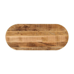 Table Top Oval Solid Wood Rough Mango