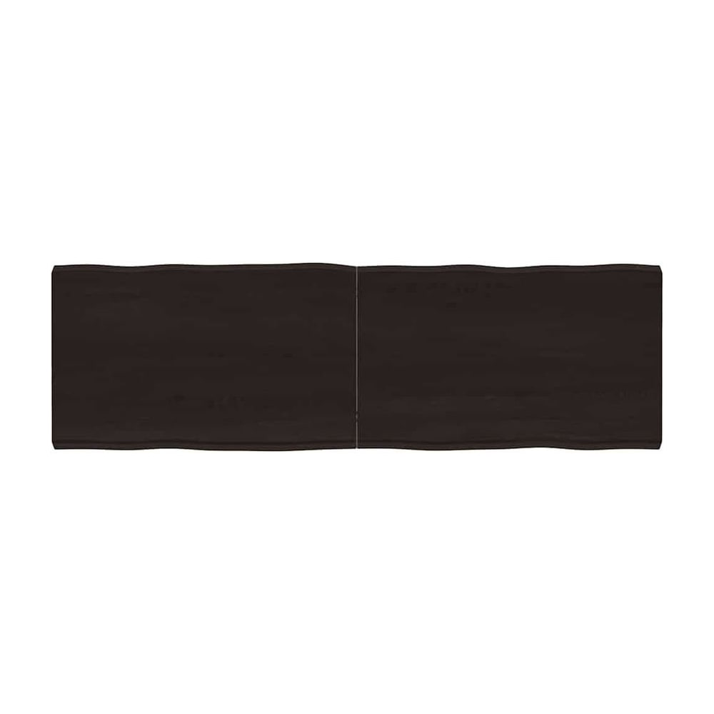 Table Top Dark Brown Live Edge