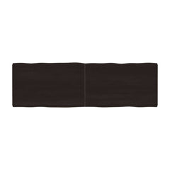 Table Top Dark Brown Live Edge