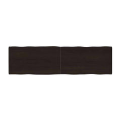 Table Top Dark Brown Live Edge