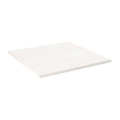 Table Top White Solid Wood Pine Square