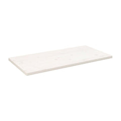 Table Top White Solid Wood Pine Rectangular