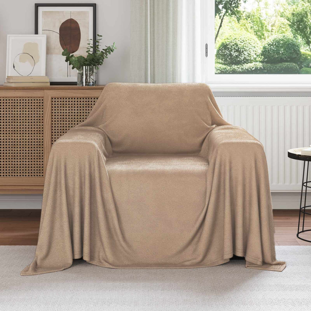 Throw Blankets 6 pcs Camel 2.48 kg Fleece