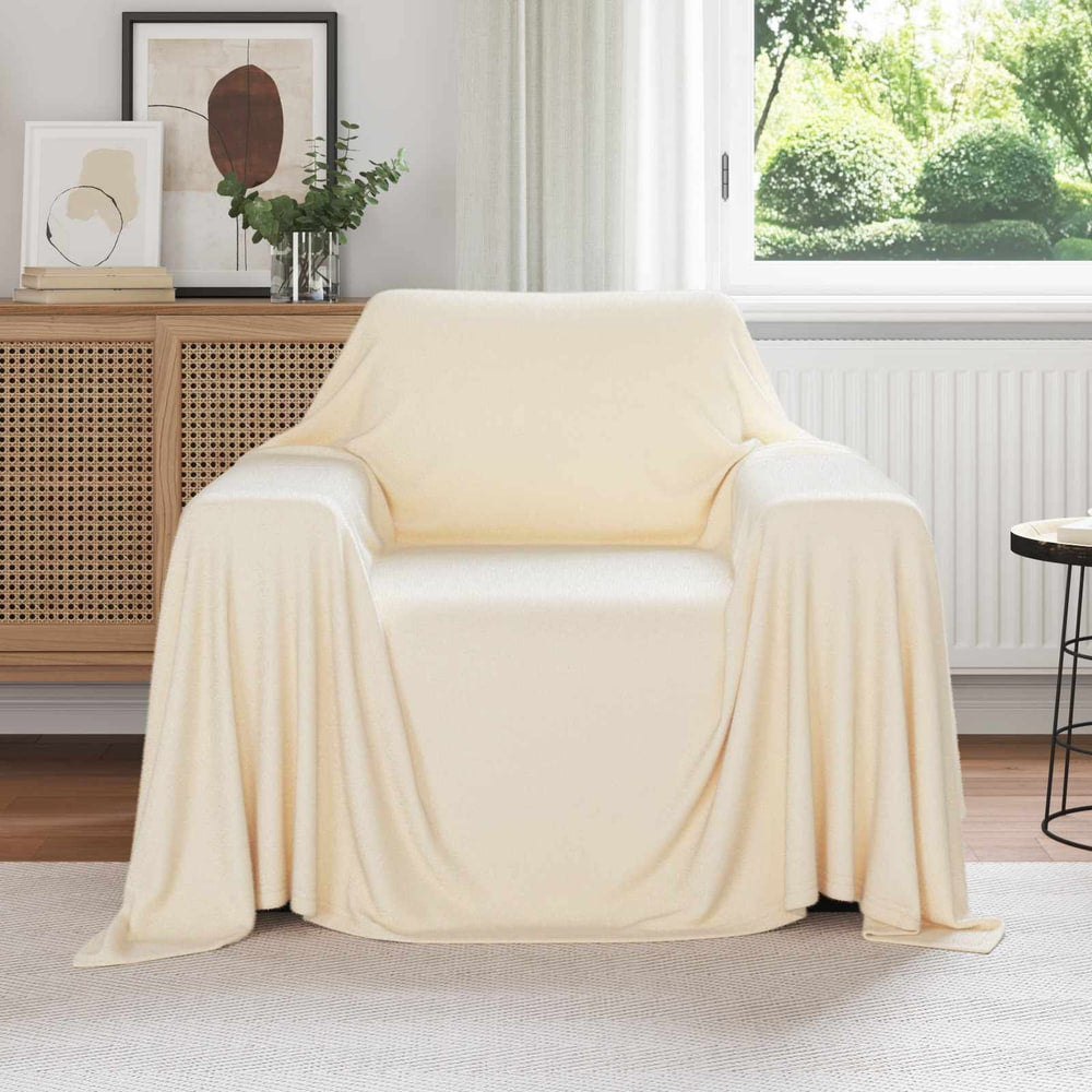 Throw Blankets 6 pcs Cream 2.48 kg Fleece