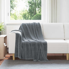 Throw Blankets 6 pcs Dark Grey 3.04 kg Fleece