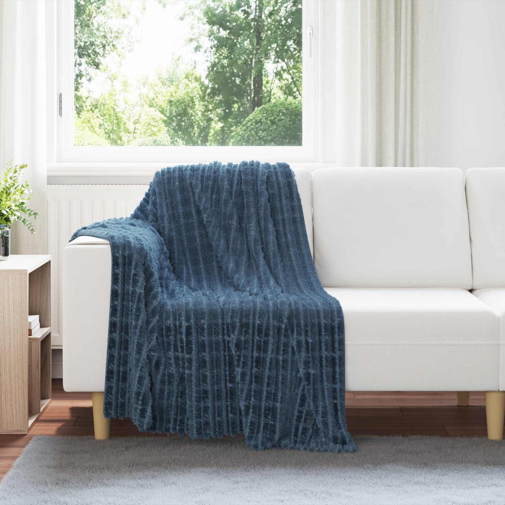 Throw Blankets 6 pcs Navy Blue 2.75 kg Fleece