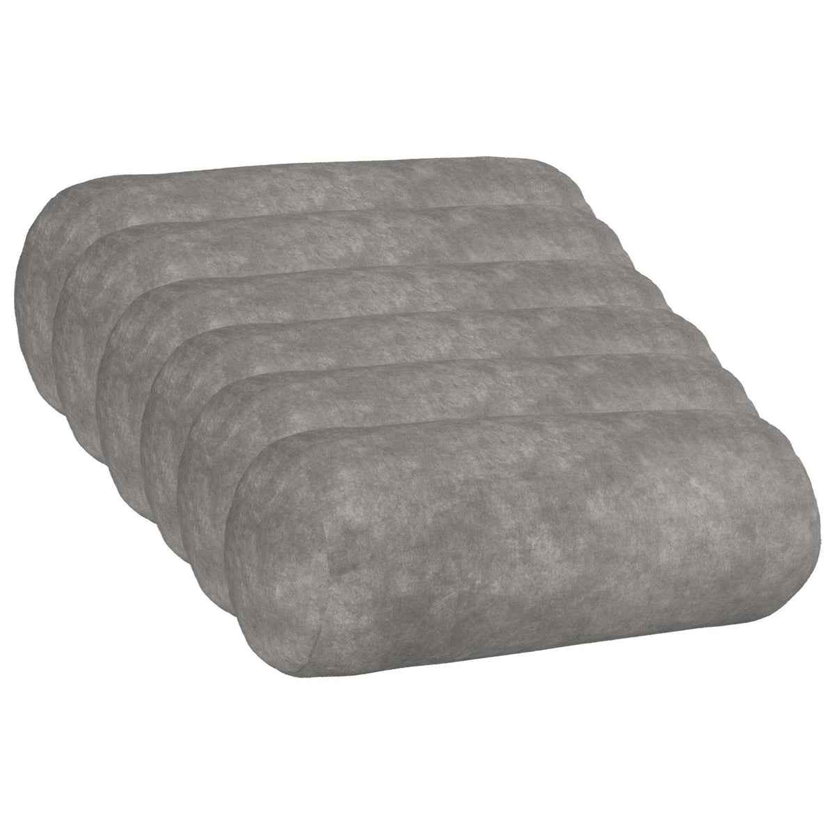 vidaXL Throw Pillow 6 pcs HEERLEN Light Grey Dia. 15 x 40 cm 1