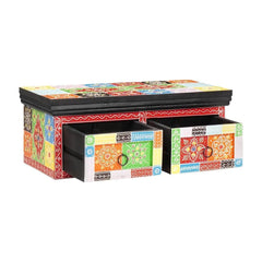 TV Cabinet Multicolour Solid Mango Wood