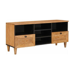 TV Cabinet with Drawer Solid Mango Wood