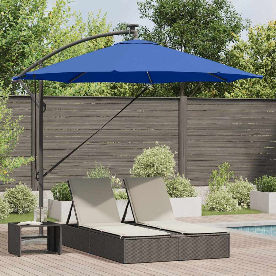 Umbrella Polyester and Aluminium Azurblau