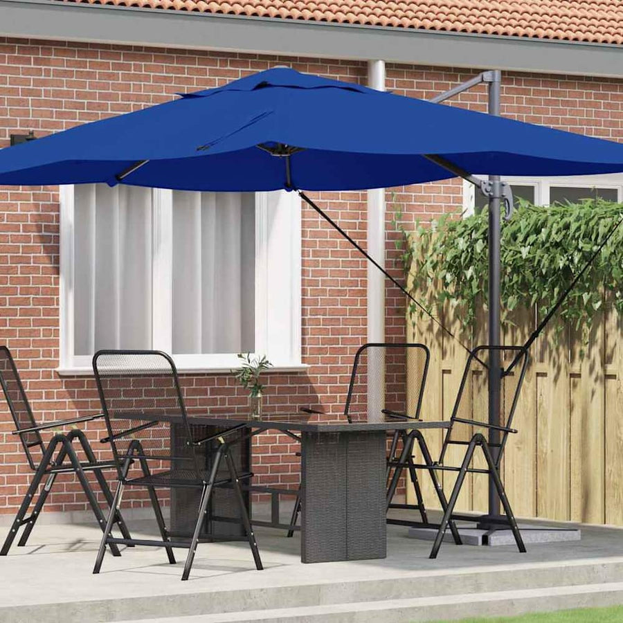 Parasol Polyester and Aluminium Azurblau