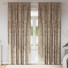 Velvet Curtains 2 pcs Champagne Velvet