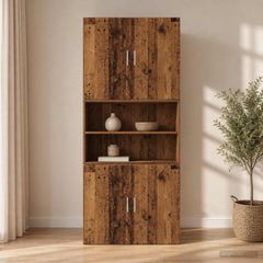 Wall Cabinet Old Wood Engineered Wood