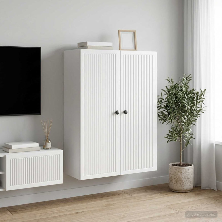 Wall-Mounted Cabinet High Gloss White