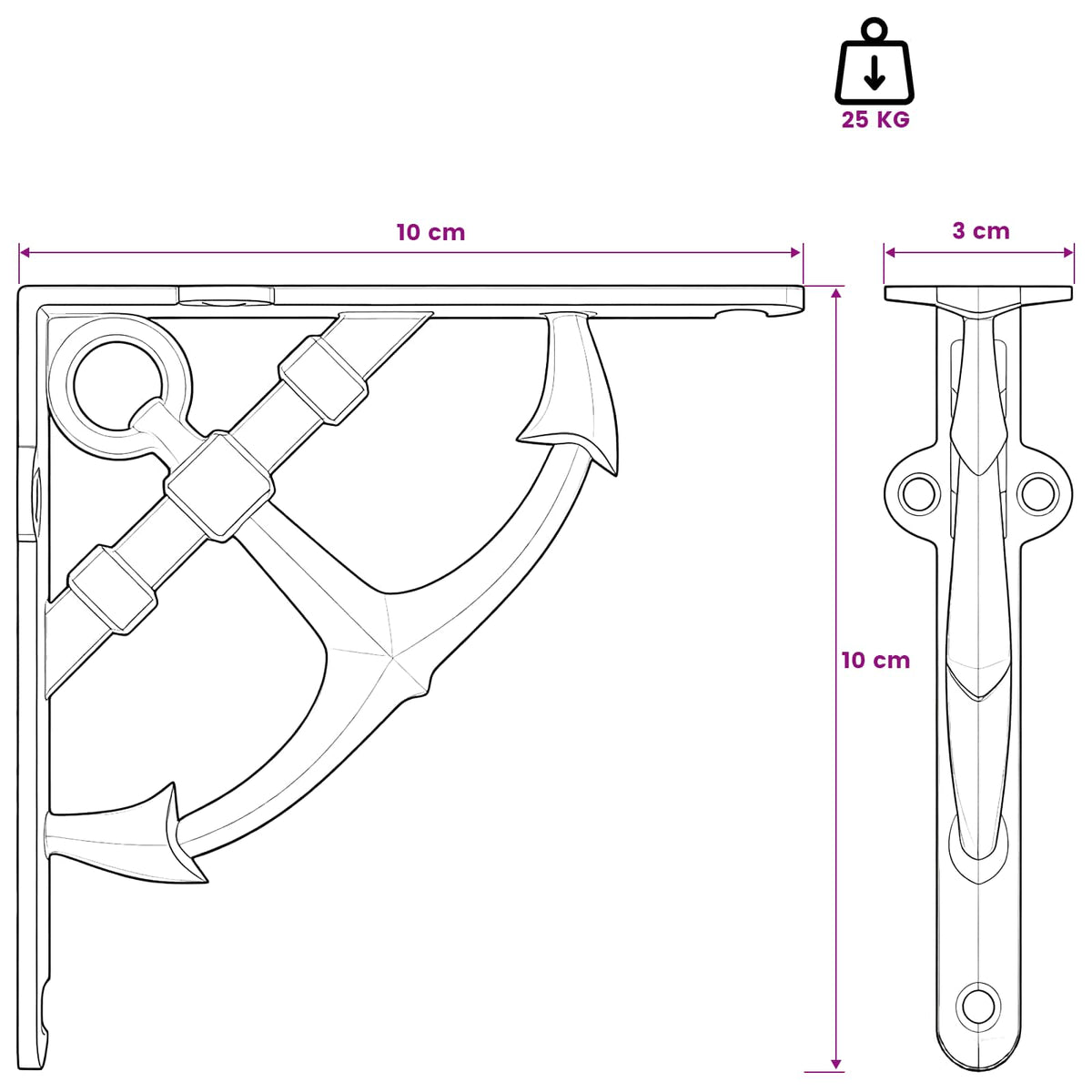 Wall Shelf Brackets Steel