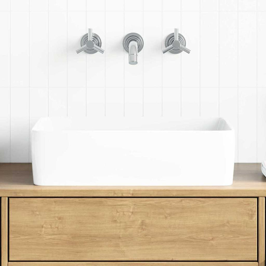 Wash Basin White Rectangle