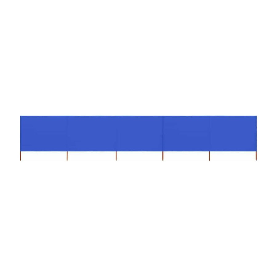 5-panel Wind Screen Fabric Azure Blue