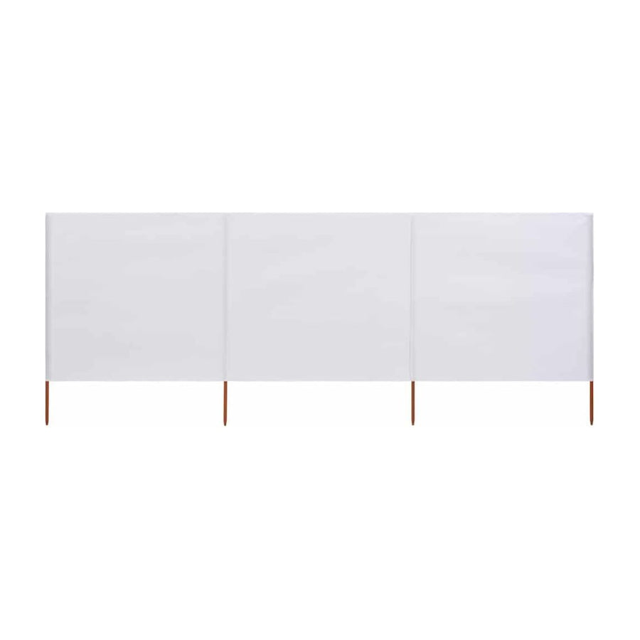 3-panel Wind Screen Sand White
